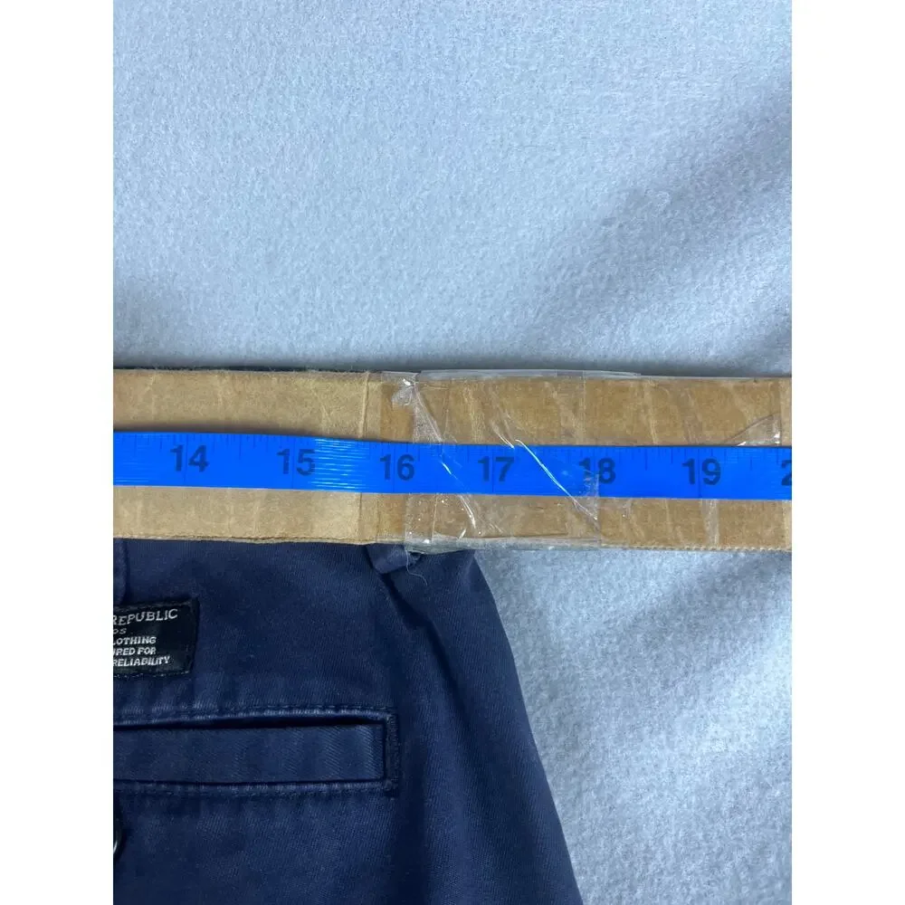Banana Republic Emerson Chino Pants Mens 34x32 Blue Straight Fit Preppy Business